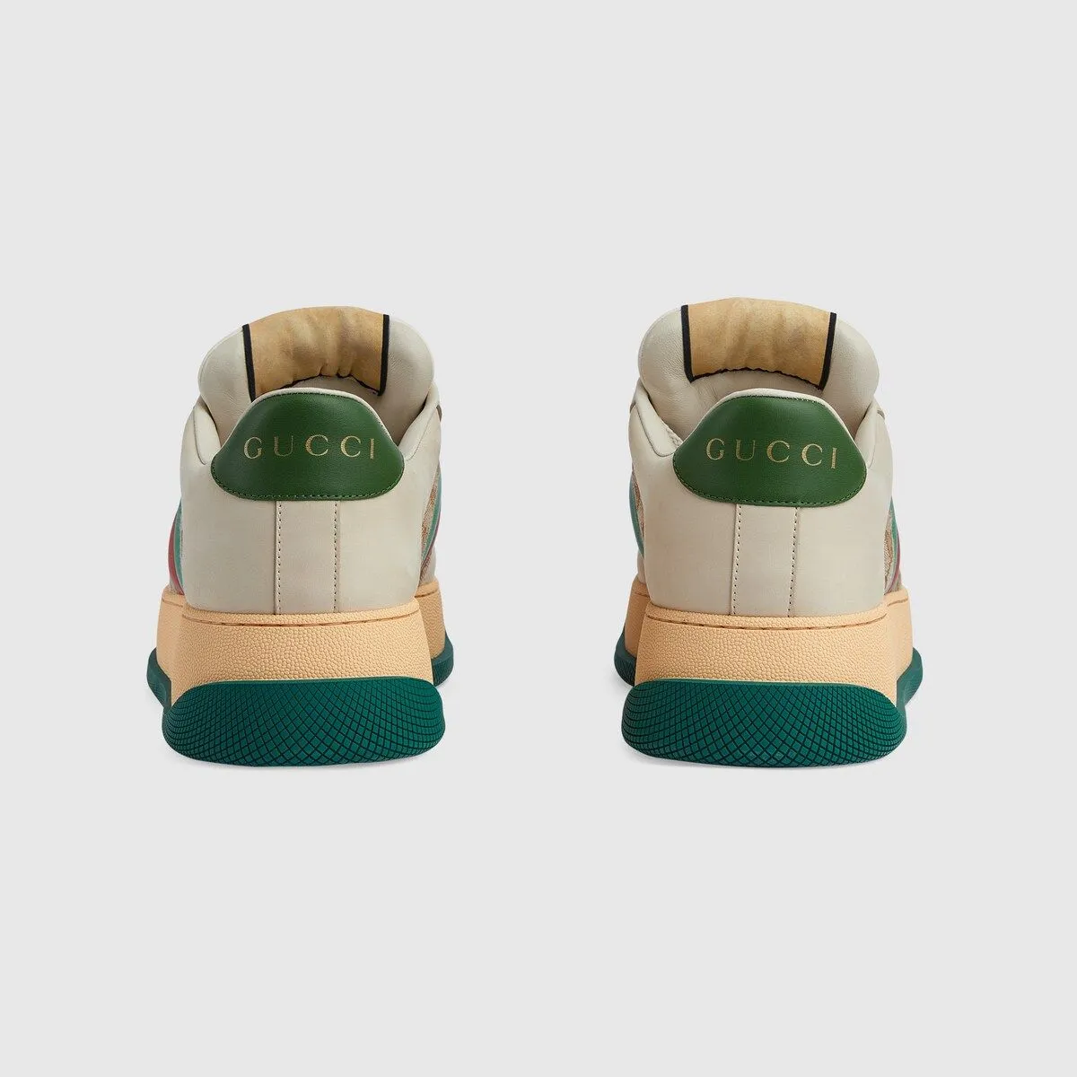 P660 Original item Private mold opening Gucci New Screener series Couple model Chubby Bread shoes Small dirty shoes Fatty Double G Casual sneakers Original purchase Development Original purchase Development Screener series sneakers are inspired by the classic sneakers of the 1970s. They are named after the defensive action in sports. They are decorated with striped webbing on the side and embellished with retro Gucci logos. These sneakers are made of GG canvas. Purple leather details add depth to the piece with sharp contrast, and the details are fuller. Exquisite packaging at the delivery counter Fabric: Original imported cowhide + double G fabric Lining: Original customized cowhide Sole: Original molded TPU outsole Sole thickness: 6CM Size: Women's 35-40 / Men's 39-44